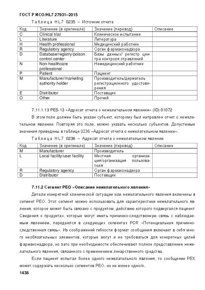 ГОСТ Р ИСО/HL 7 27931-2015, страница 1445